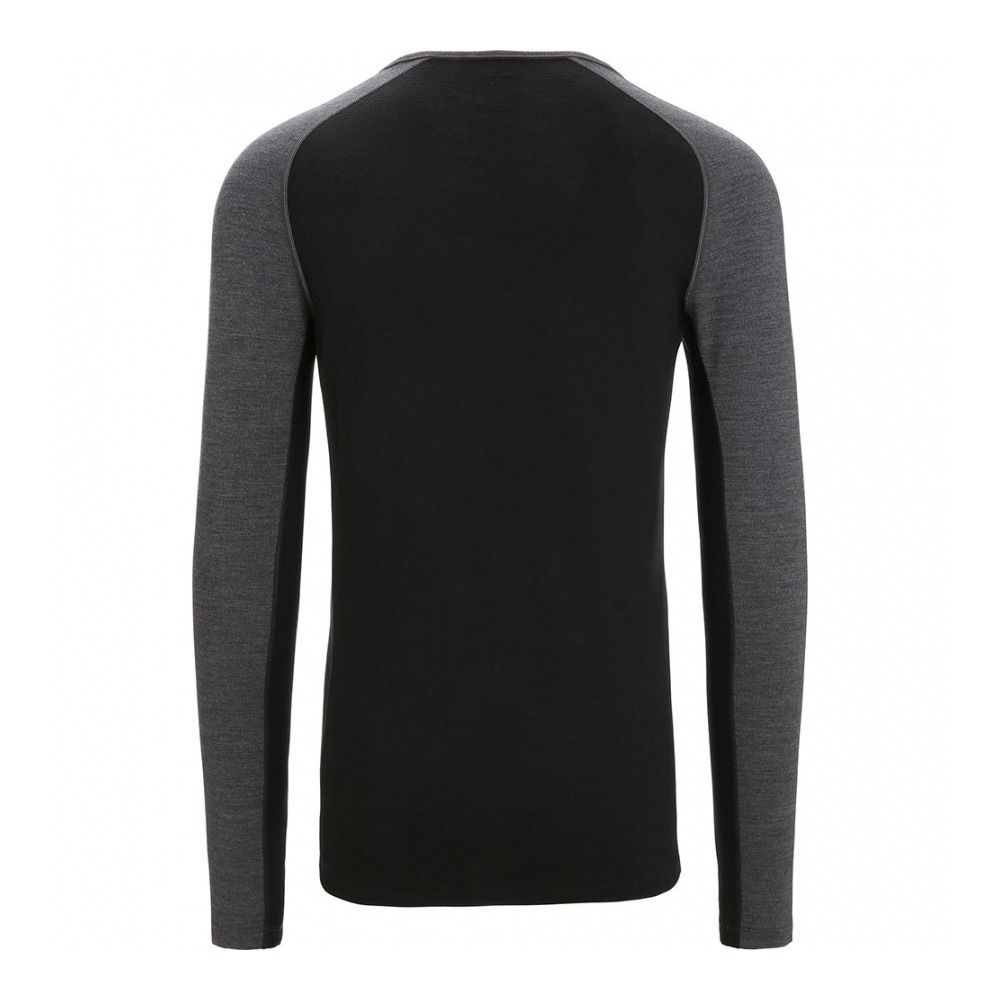 Icebreaker ZONEKNIT 260 - Sous-couche Homme jet hthr/blk/metro h/cb