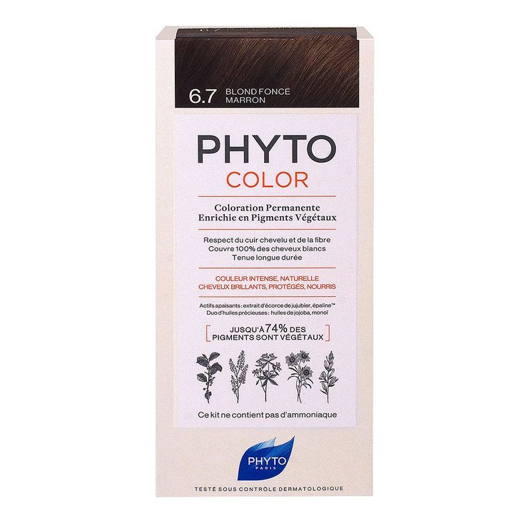 Color coloration permanente 6.7 blond foncé marron