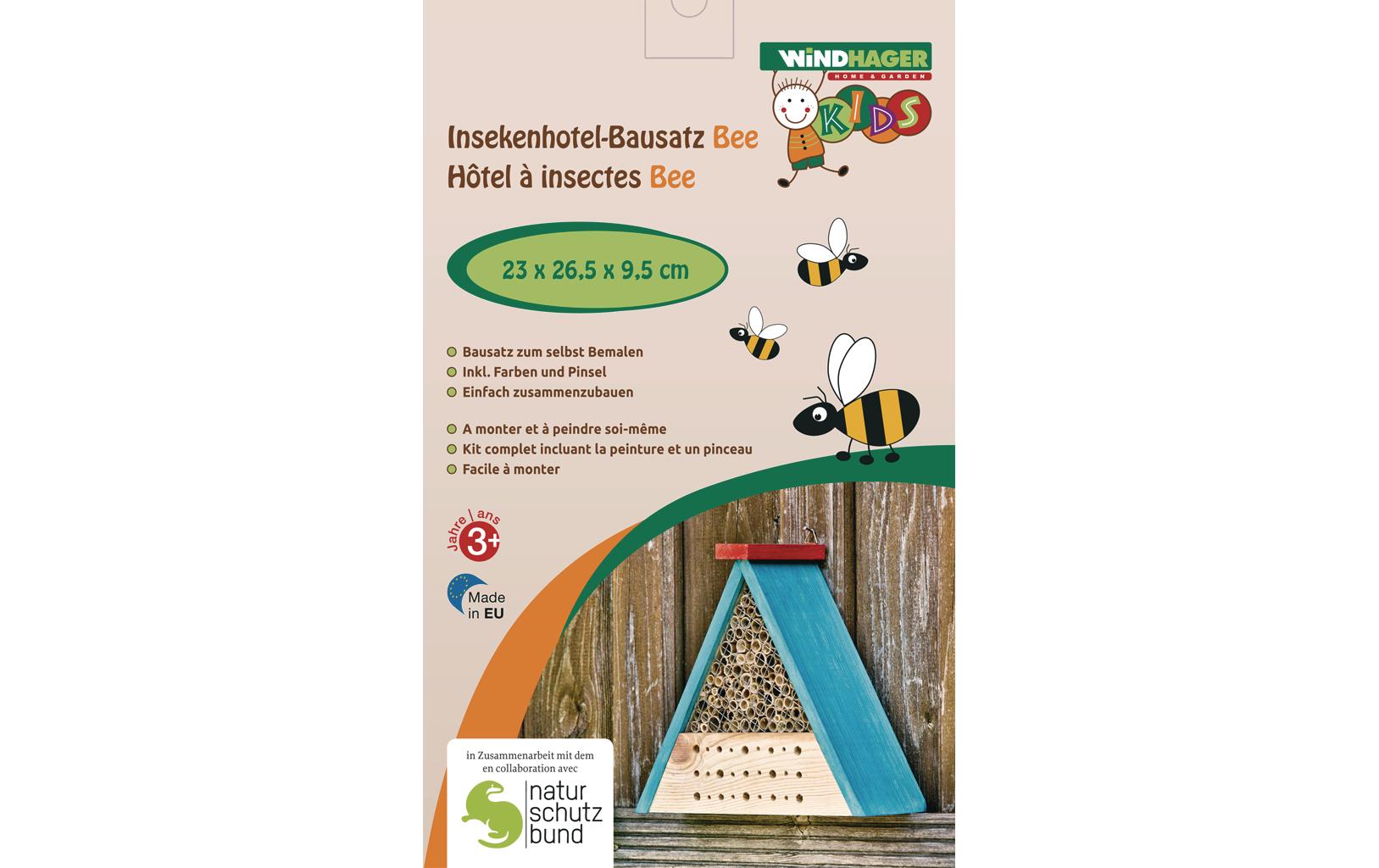 Insektenhotel BEE for KidsKomplettbausatz zum selbst Bemalen