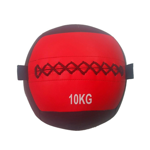 Bola medicinal de 10 kg para exercícios, montada na parede