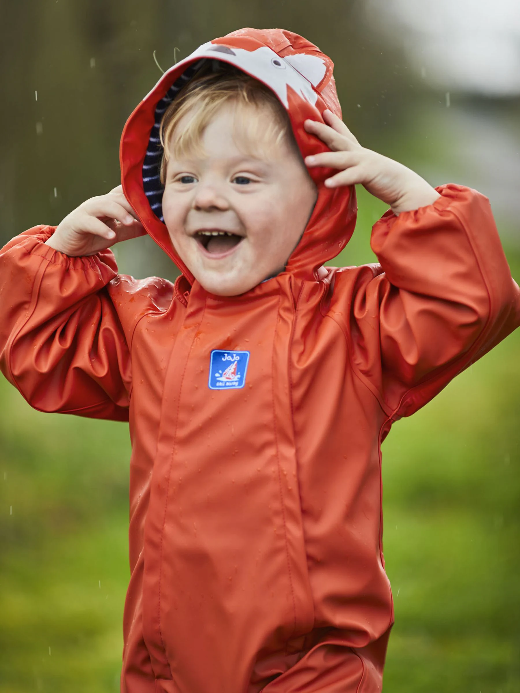 JoJo Maman Bébé - Waterdicht regenpak met fleecevoering