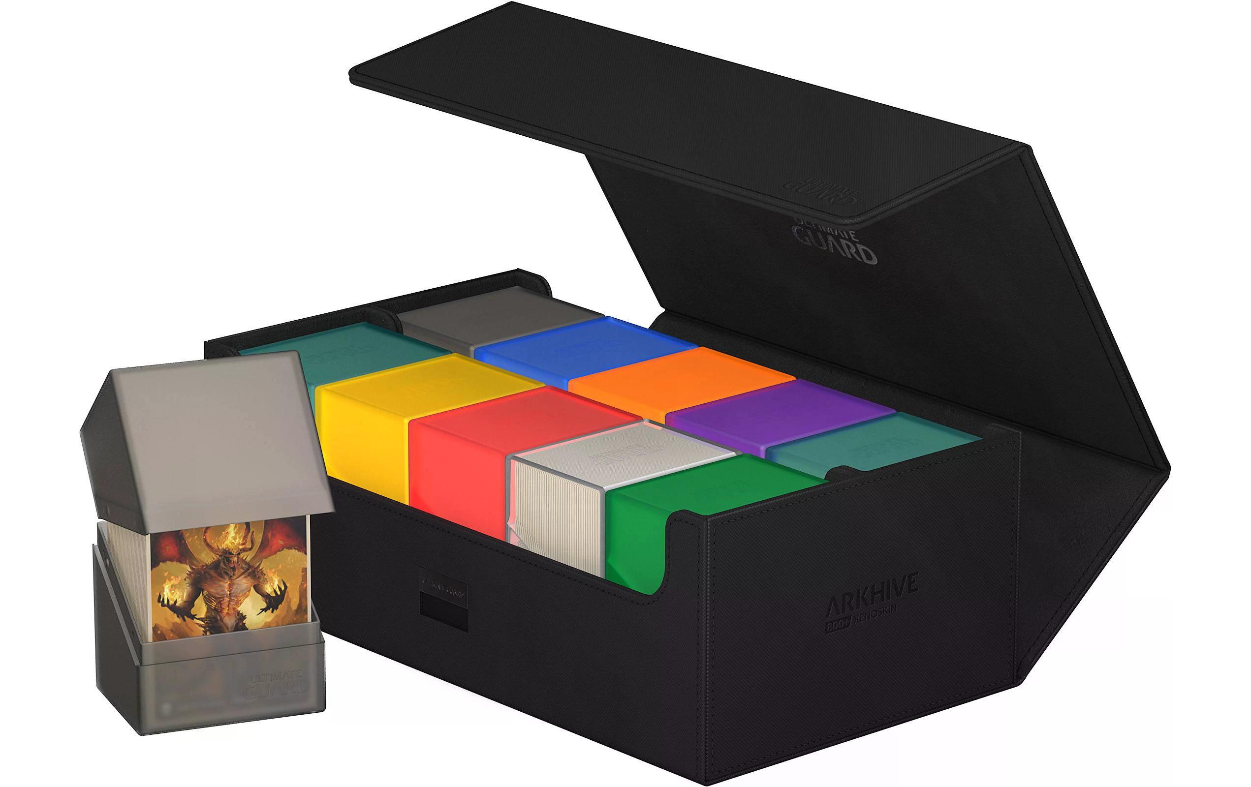 Kartenbox XenoSkin Arkhive Monocolor 800+ SchwarzHochwertige Box für Sammelkarten in Standardgrösse