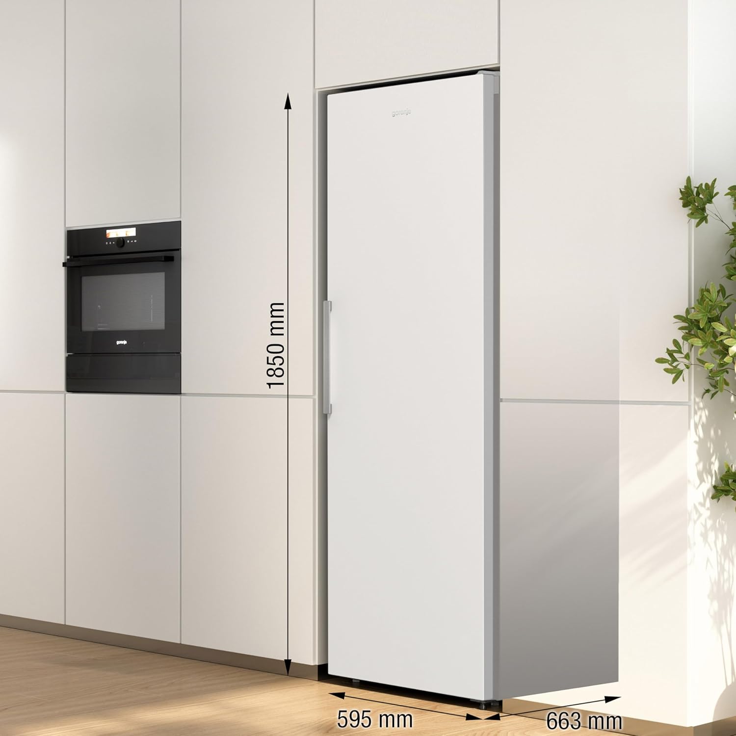 Gorenje R 619 EEW5Kühlschrank / 185cm / Umluft-Kühlsystem/Schnellkühlfunktion/Kühlteil 398 Liter/weiß