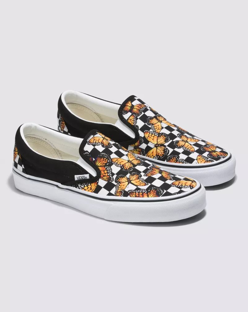 Customs Butterfly Checkerboard Slip-On