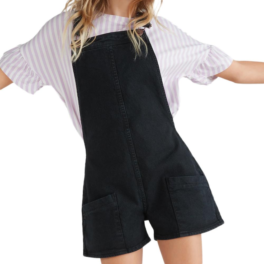 O'Neill Combishort en Jean Noir Fille O'Neill Dungaree