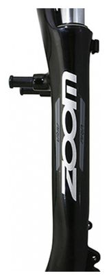 FOURCHE VTC 28   700X35 ZOOM 730 ALU RESSORT NOIR DEB. 50mm PIVOT LISSE 1 1-8-28 6 EXTERIEUR