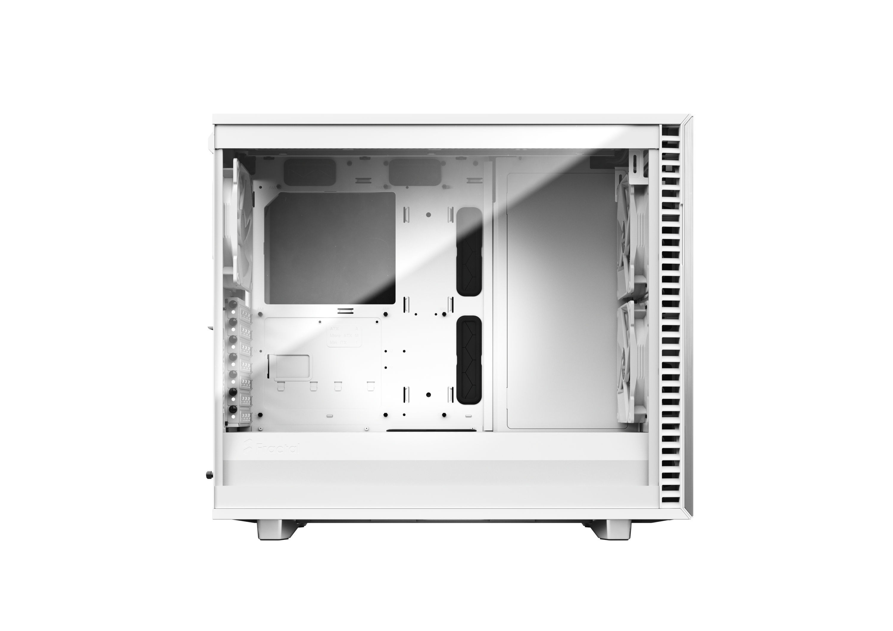 Fractal Design DEFINE 7 - Blanc - Panneau verre trempé teinté