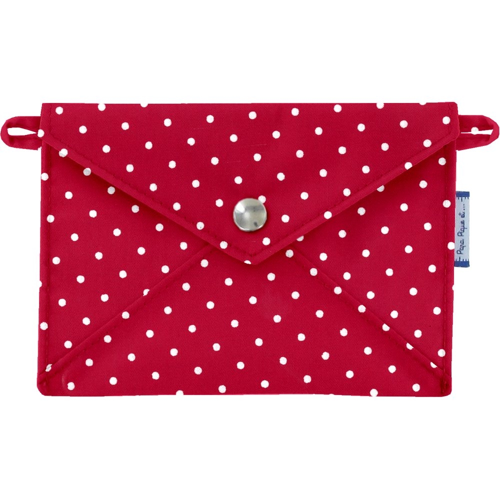 Petite Pochette Enveloppe Pois Rouge