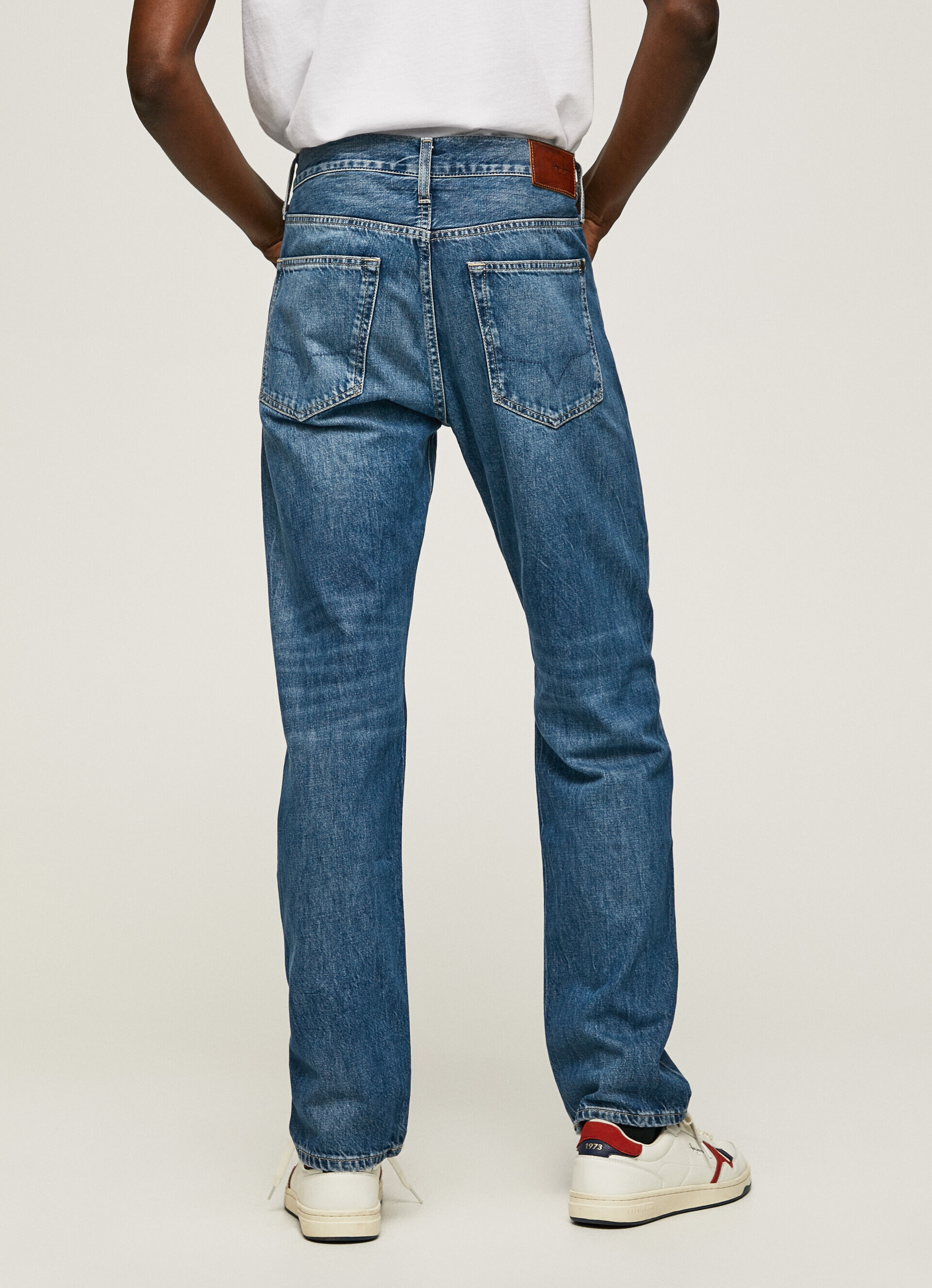 Calça jeans Byron Relaxed Fit de cintura média - jeans