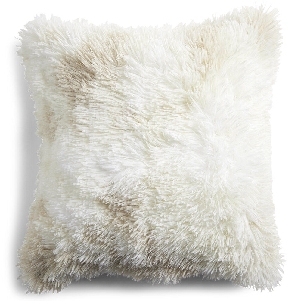 Housse de coussin imitation fourrure polyester Color by Time 45x45cm - 3 modèles
