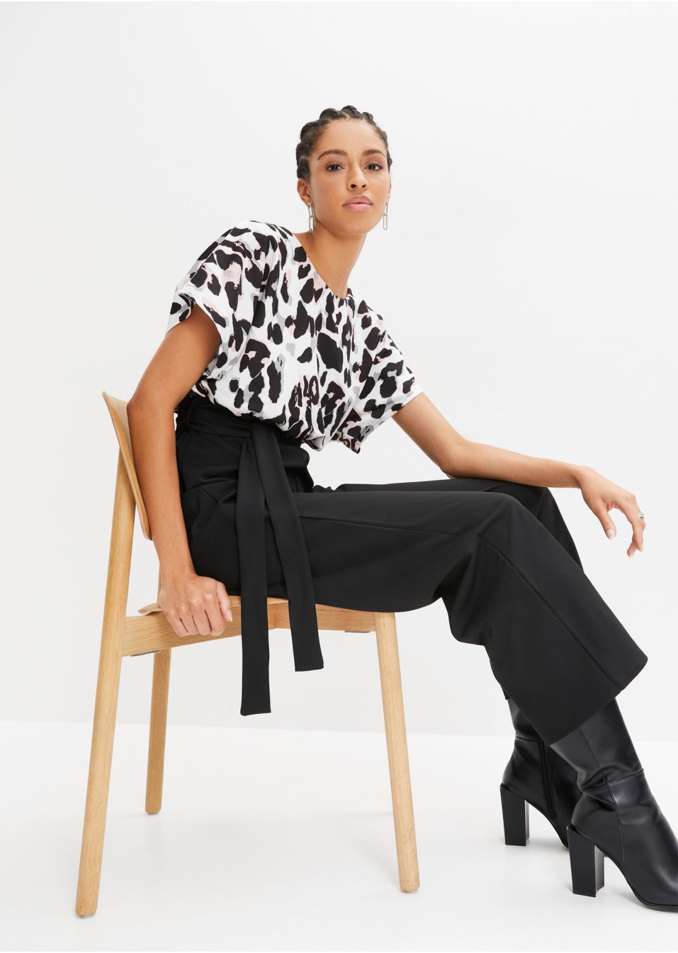 Combi-pantalon portefeuille à imprimé