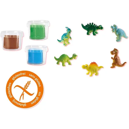 SES Creative Jurassic-Dinowelt Knete Spielkoffer