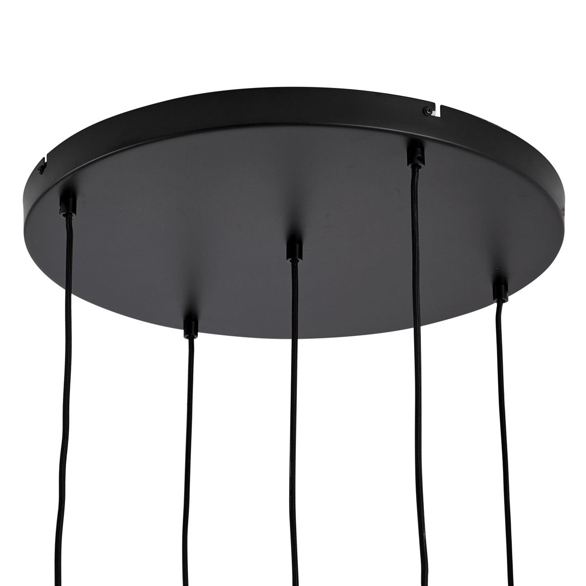 Hotel Chique hanglamp zwart en goud met groen glas 5-lichts - Zuzanna
