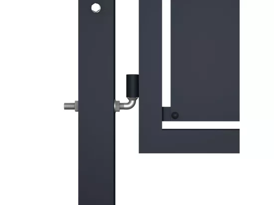 Portail de jardin Acier 300 x 100 cm Anthracite