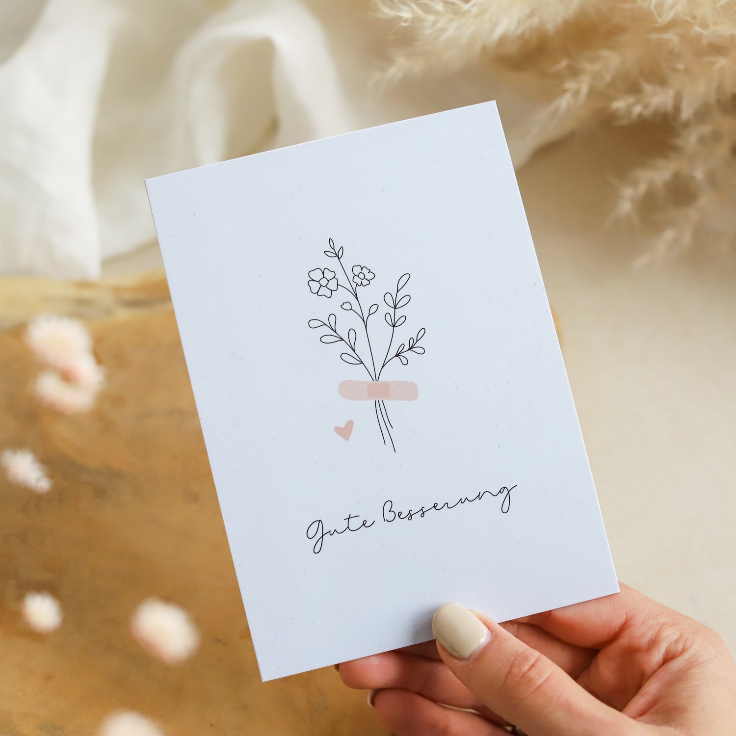 Postkarte „Gute Besserung