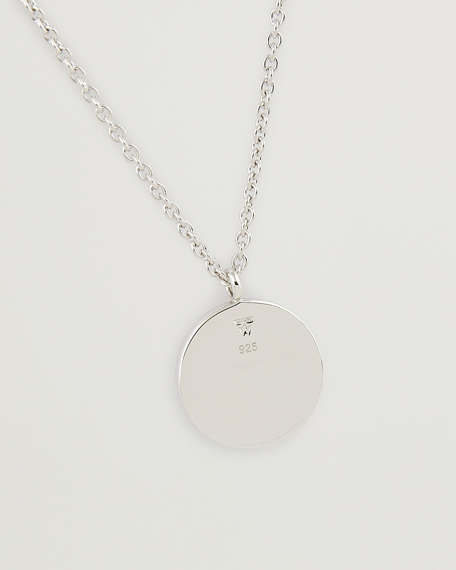 Tom Wood Coin Pendand Necklace Silver