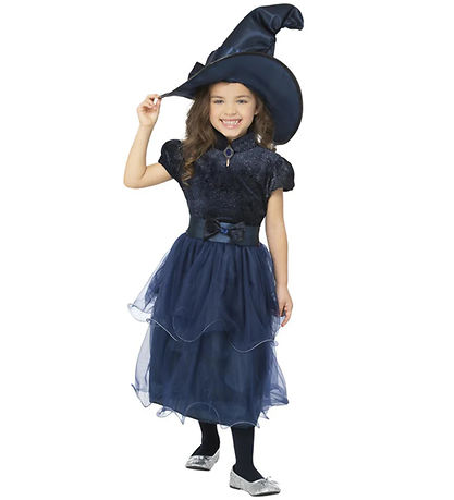 Smiffys Kostüm - Deluxe Midnight Witch - Blau