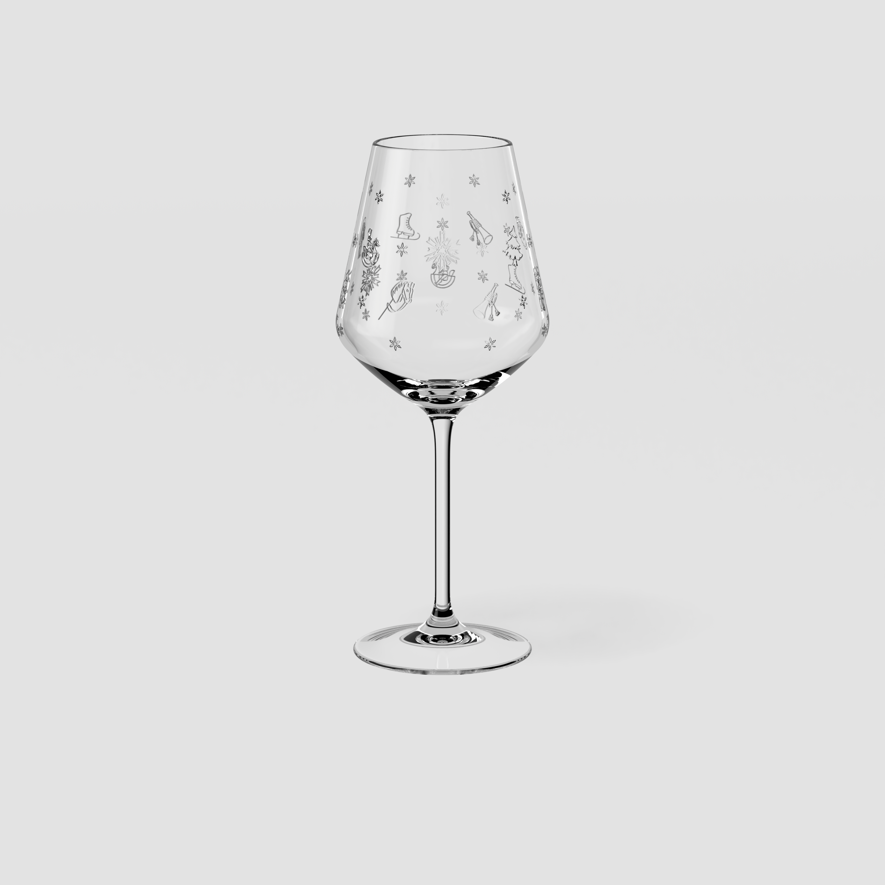 Toy's Delight Red wine glass Clear, 6.8 oz, crystal glass
