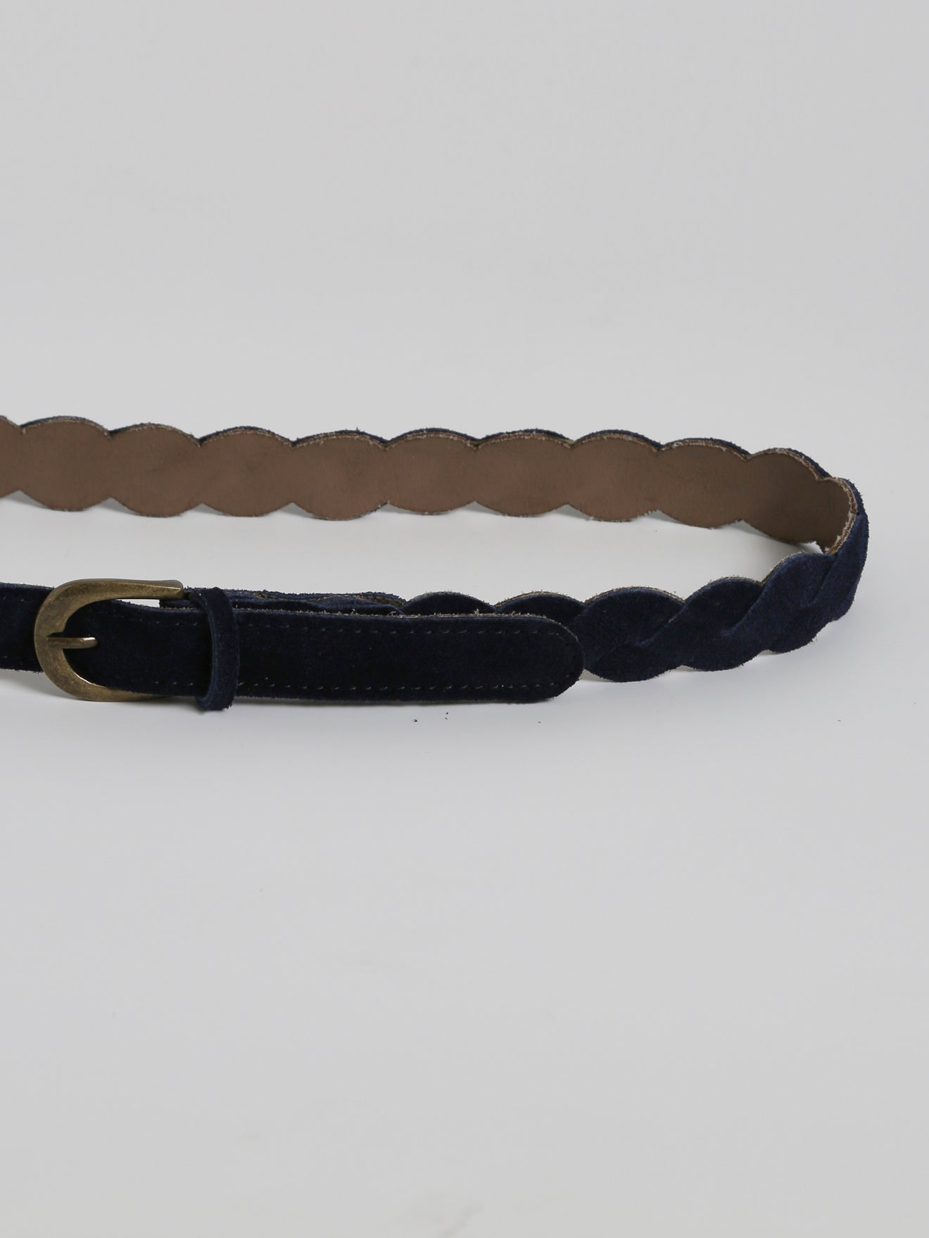 Ceinture tressée Fille en cuir