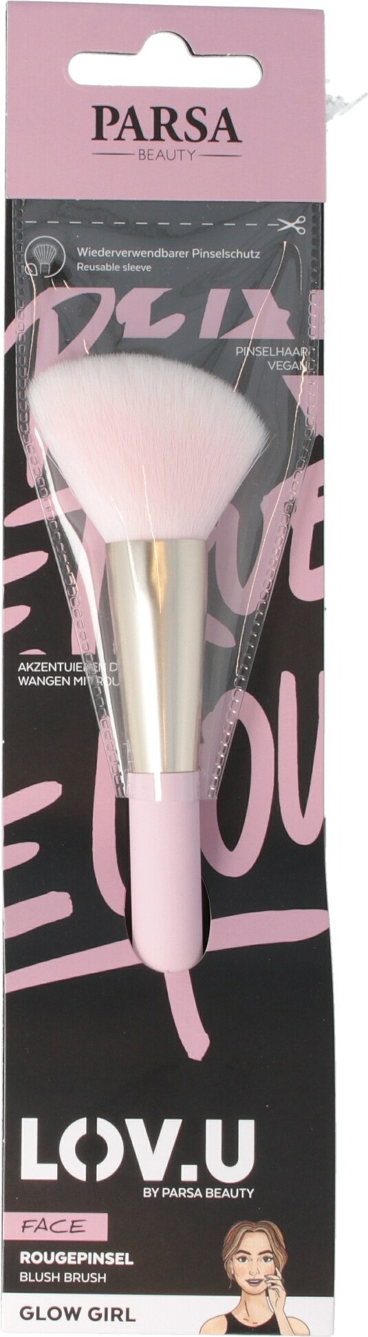 Makeup Børste - Blush - Pink - Lov. U - Parsa Beauty