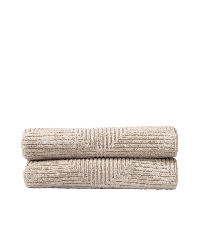 FDB Møbler R33 handdoek 50x90 set van 2 grijs