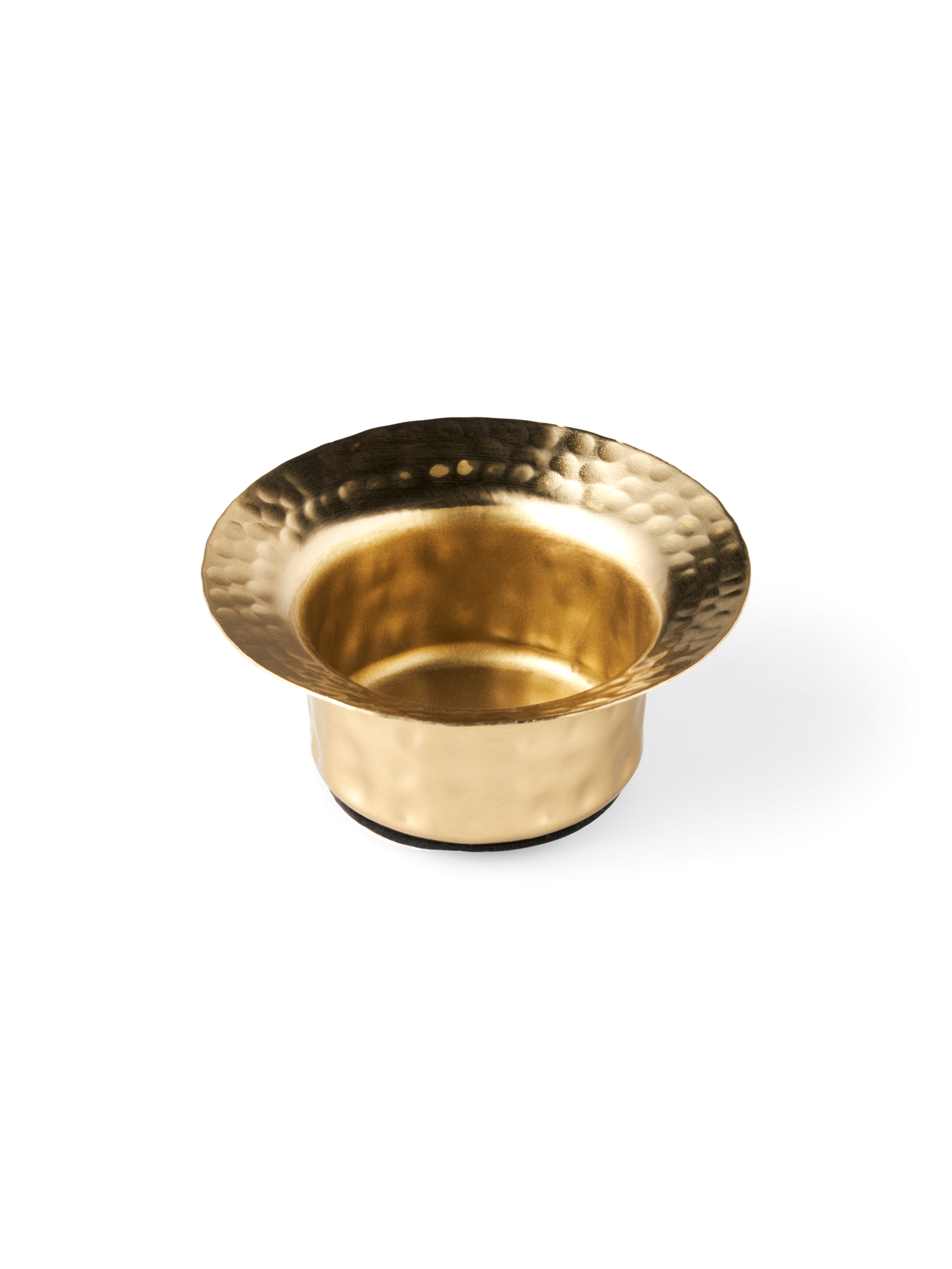 Fyrfadsstage | Jern. Ø7,2 x 3 cm. | Gold