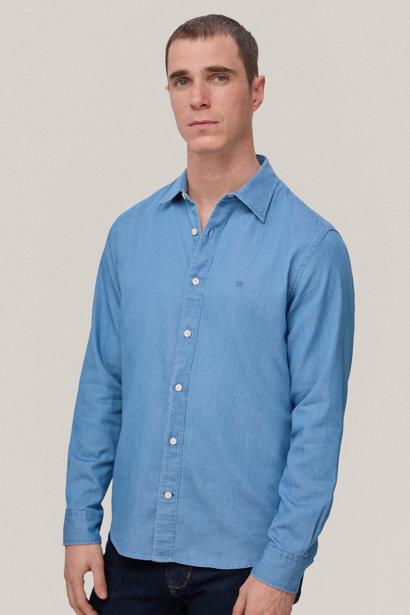 Camisa jeans - Azul
