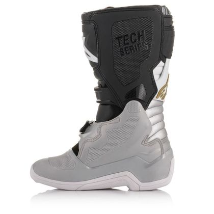 Bottes cross Alpinestars TECH 7S - BLACK SILVER WHITE GOLD - Noir / Gris