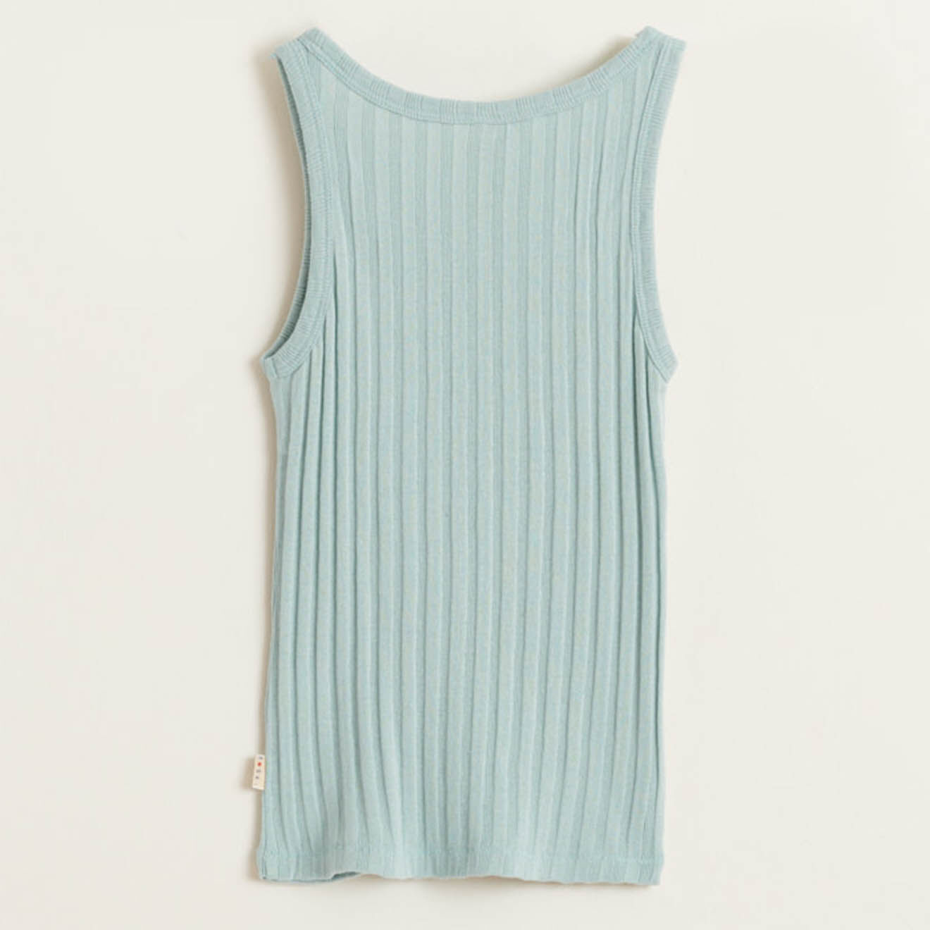 Bellerose Débardeur en Tricot côtelé Gram bleu clair