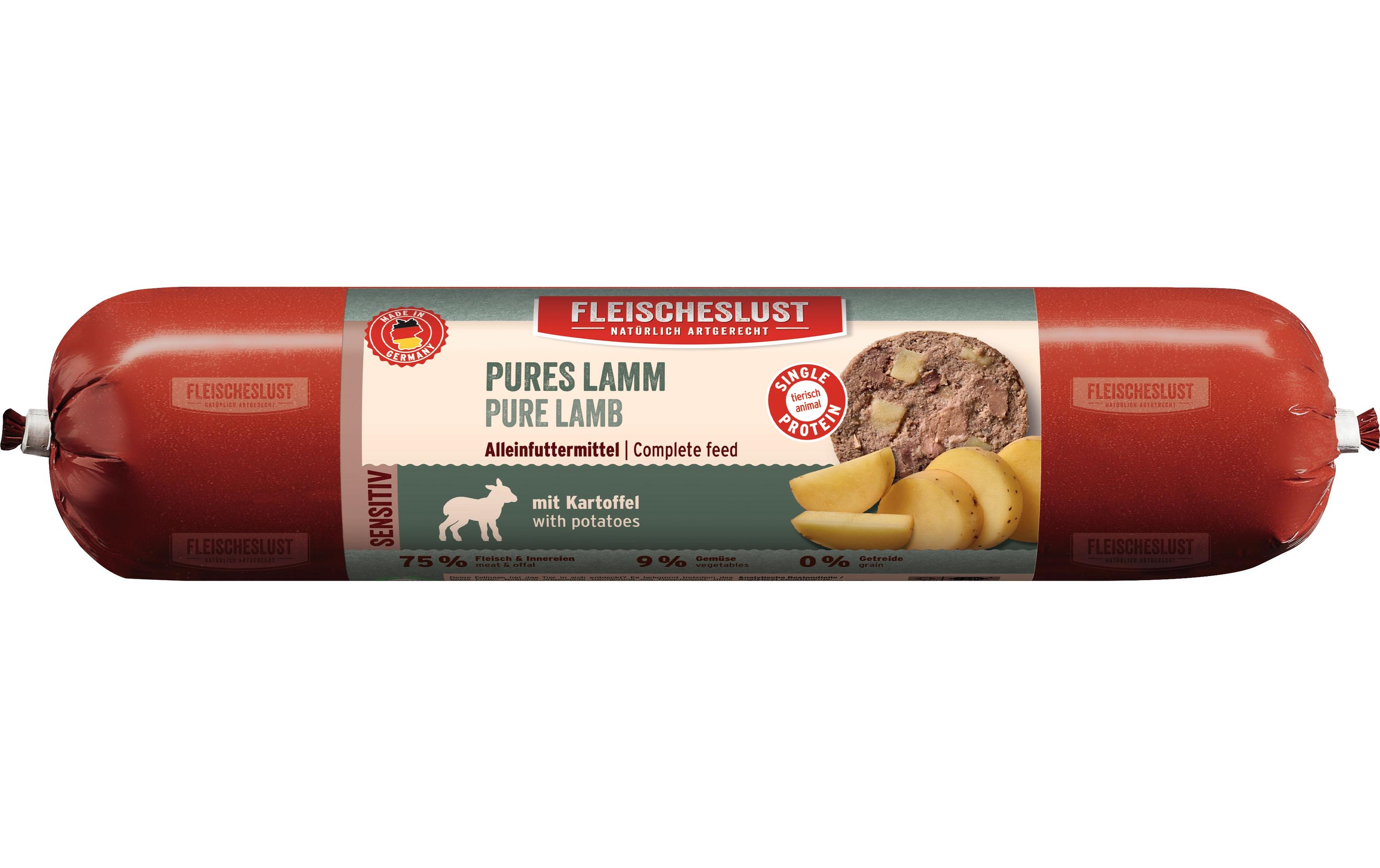 Nassfutter Sensitiv Lamm Pur, 400 gAlleinfuttermittel für ausgewachsene Hunde