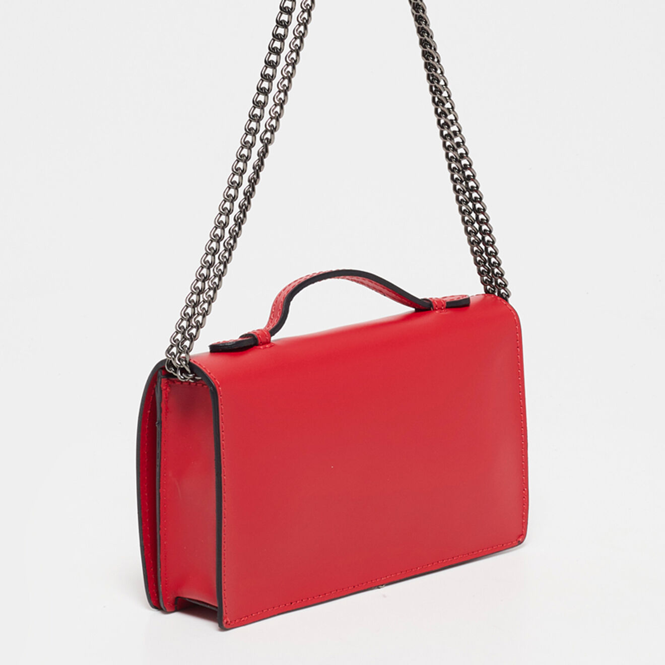 Christian Laurier Sac bandoulière en Cuir Stacy rouge - 22x12x4 cm