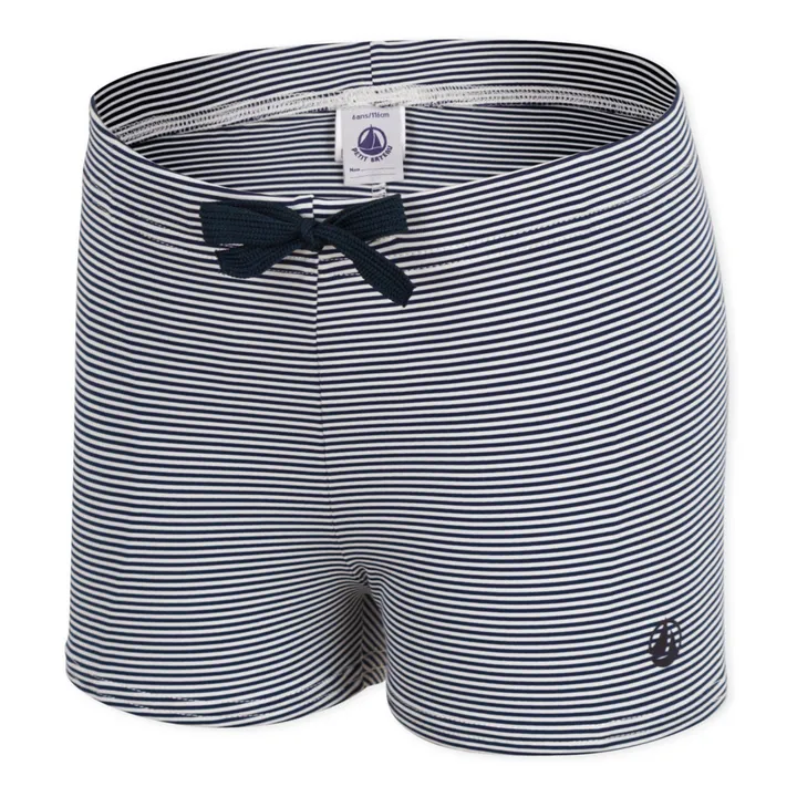 Petit Bateau Short de Bain Malek Rayé | Bleu marine