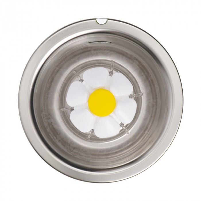 Fontaine Flower à LED Inox 3L