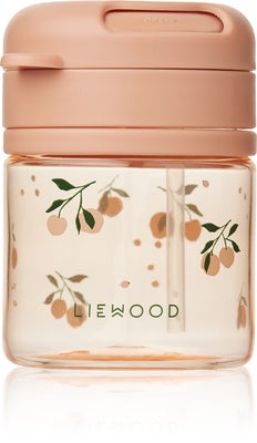 LIEWOOD Pavia Tritan Sugerørkopp 280 ml, Peach/Sea Shell