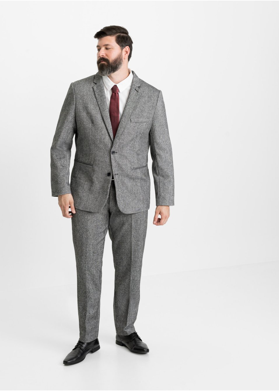 Costume (Ens. 4 pces.): veste, pantalon, chemise, cravate Slim Fit