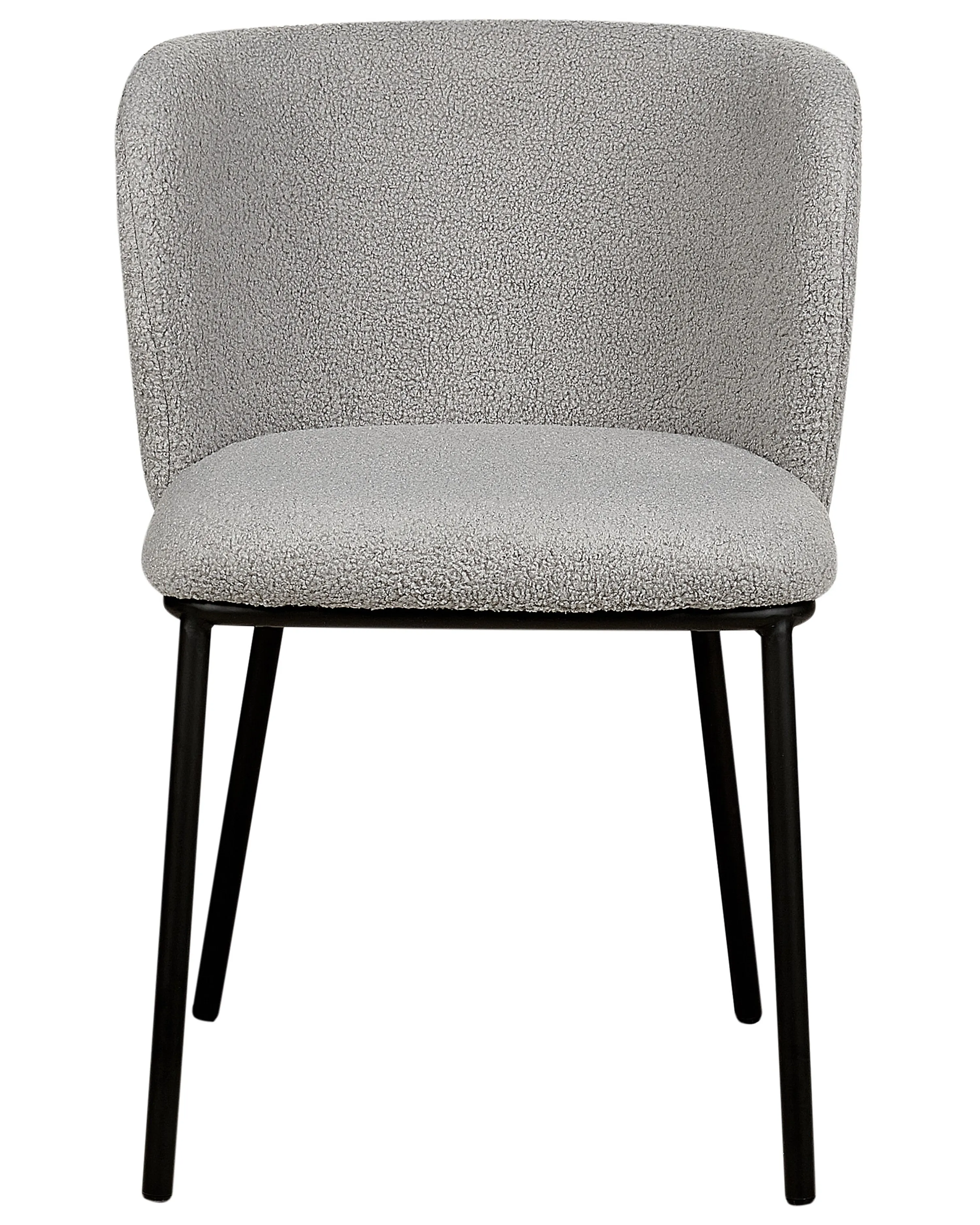 Set van 2 eetkamerstoelen MINA Bouclé Grijs