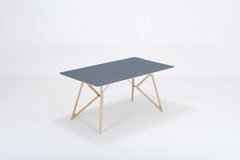 Gazzda Tink Tafel linoleum 160x90 whitewash Dark Olive