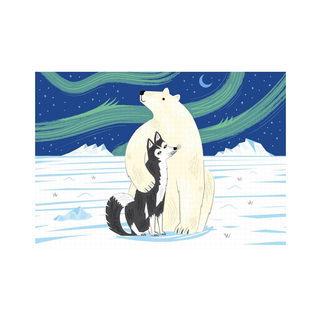 L'Ours et le Husky - 12 pièces