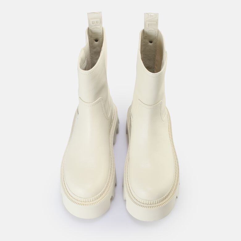 Flora Chelsea HI Bottes vegan, crème