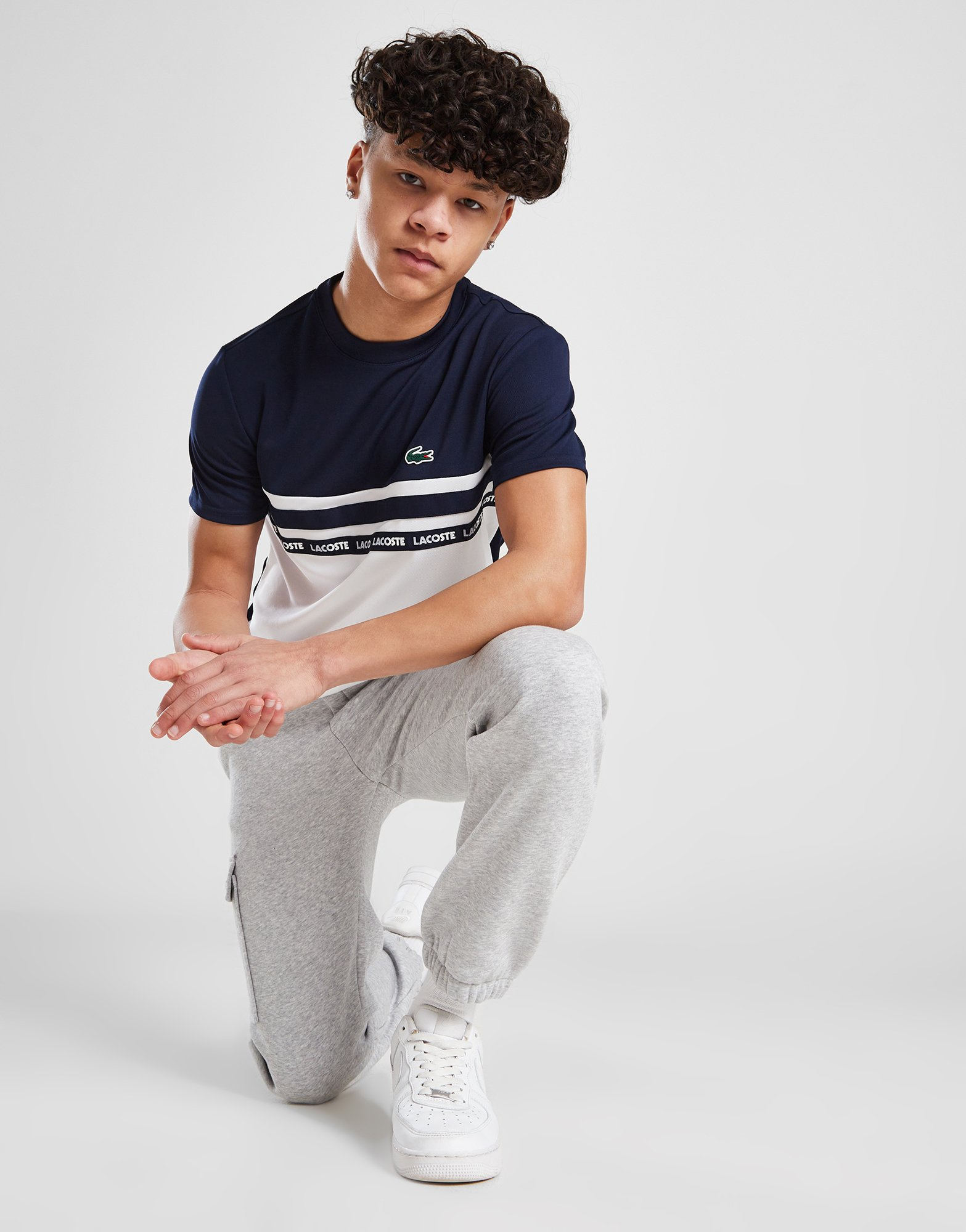 Lacoste T-shirt Tape Colour Block Junior