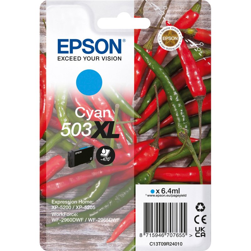 Epson 503XL cartouche haute capacité couleurs séparées pour imprimante jet d'encre