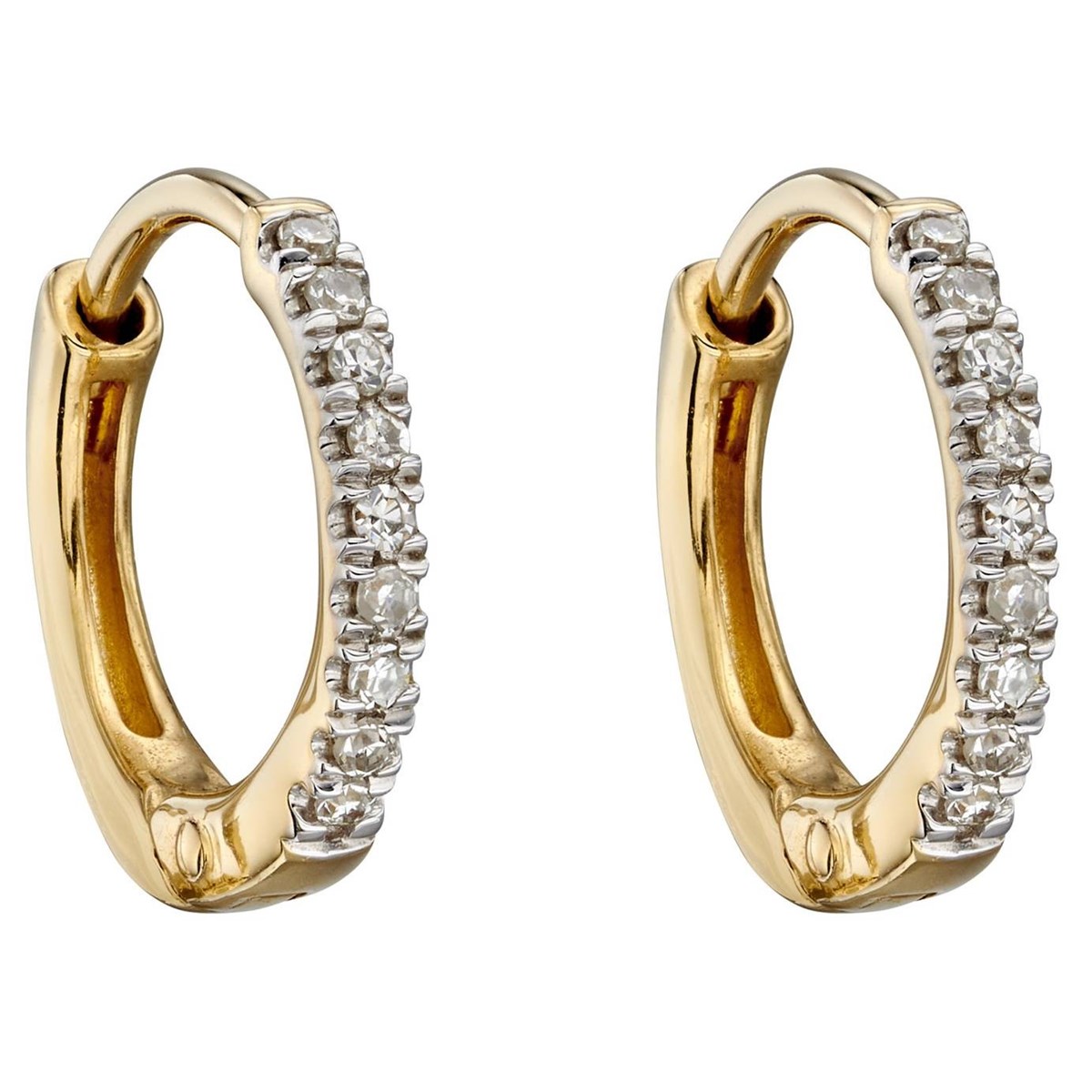 Boucle d'oreille diamant en or 375/1000