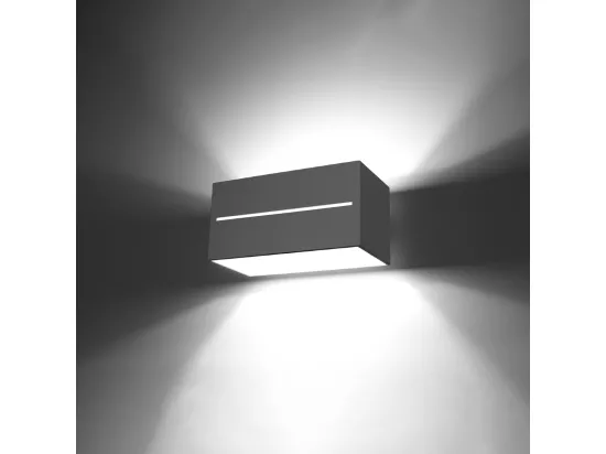 Sollux LOBO MAXI Plafonnier à 2 lumières vers le bas, gris clair