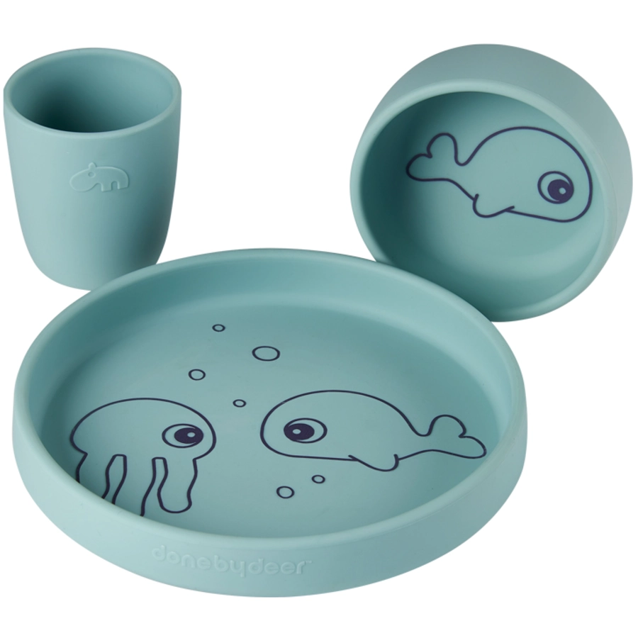 Done by Deer™ Dinner-Set Wasserfreunde blau ab dem 6. Monat