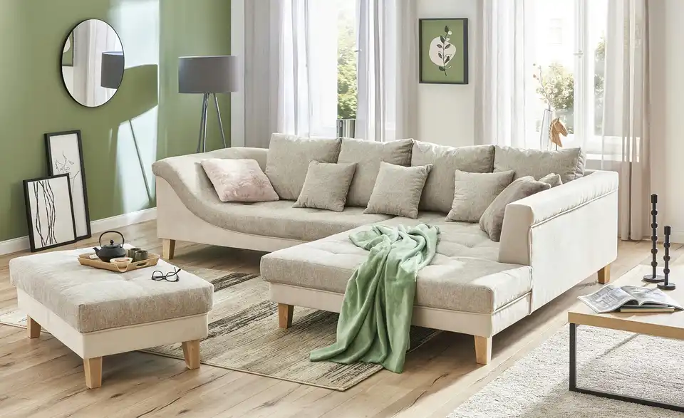 Polsterecke Wilma Beige rechts