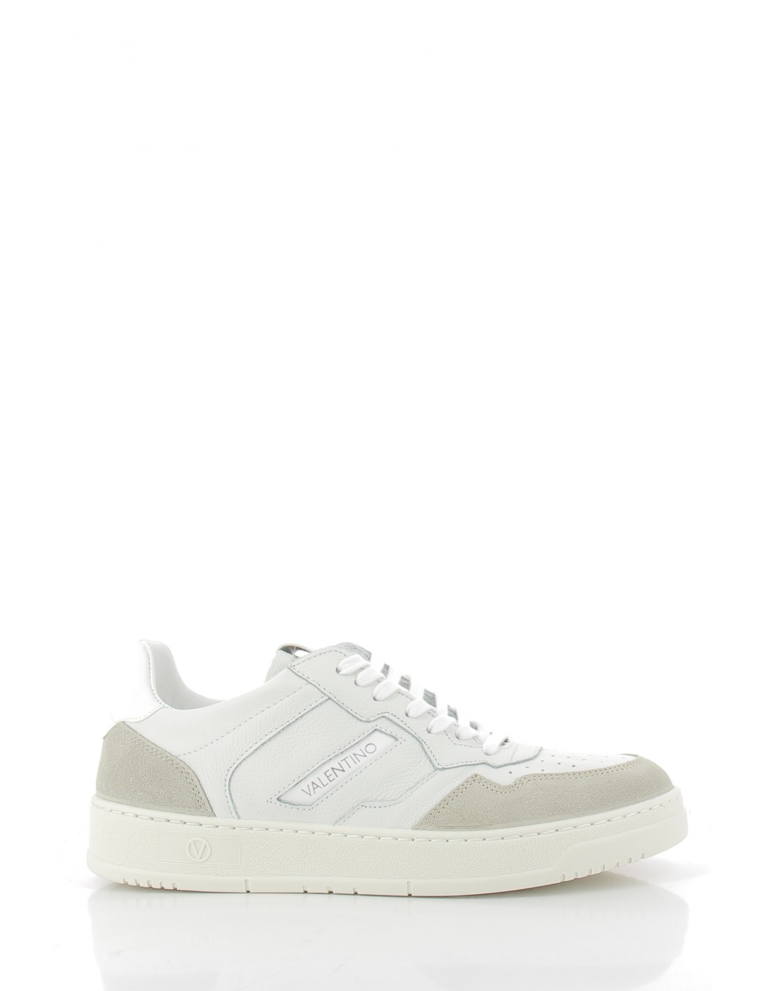 valentino Baskets de ville homme apollo cuir blanc/beige