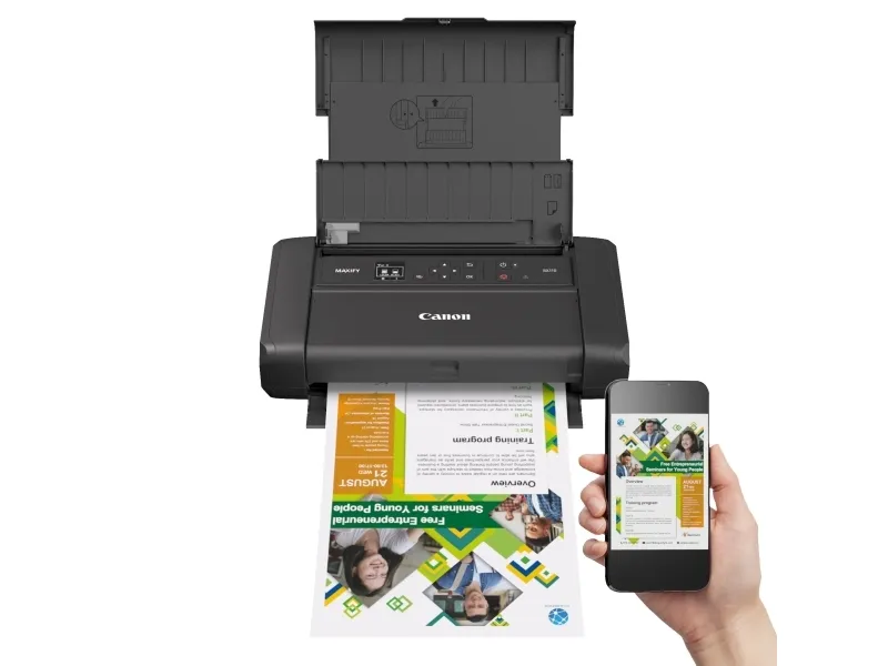 Canon MAXIFY BX110 - Printer - farve - blækprinter - A4/Legal - 4800 x 1200 dpi - op til 9 ipm (mono) / op til 5.5 min./side (farve) - kapacitet: 50 ark - USB-C, Wi-Fi(ac)