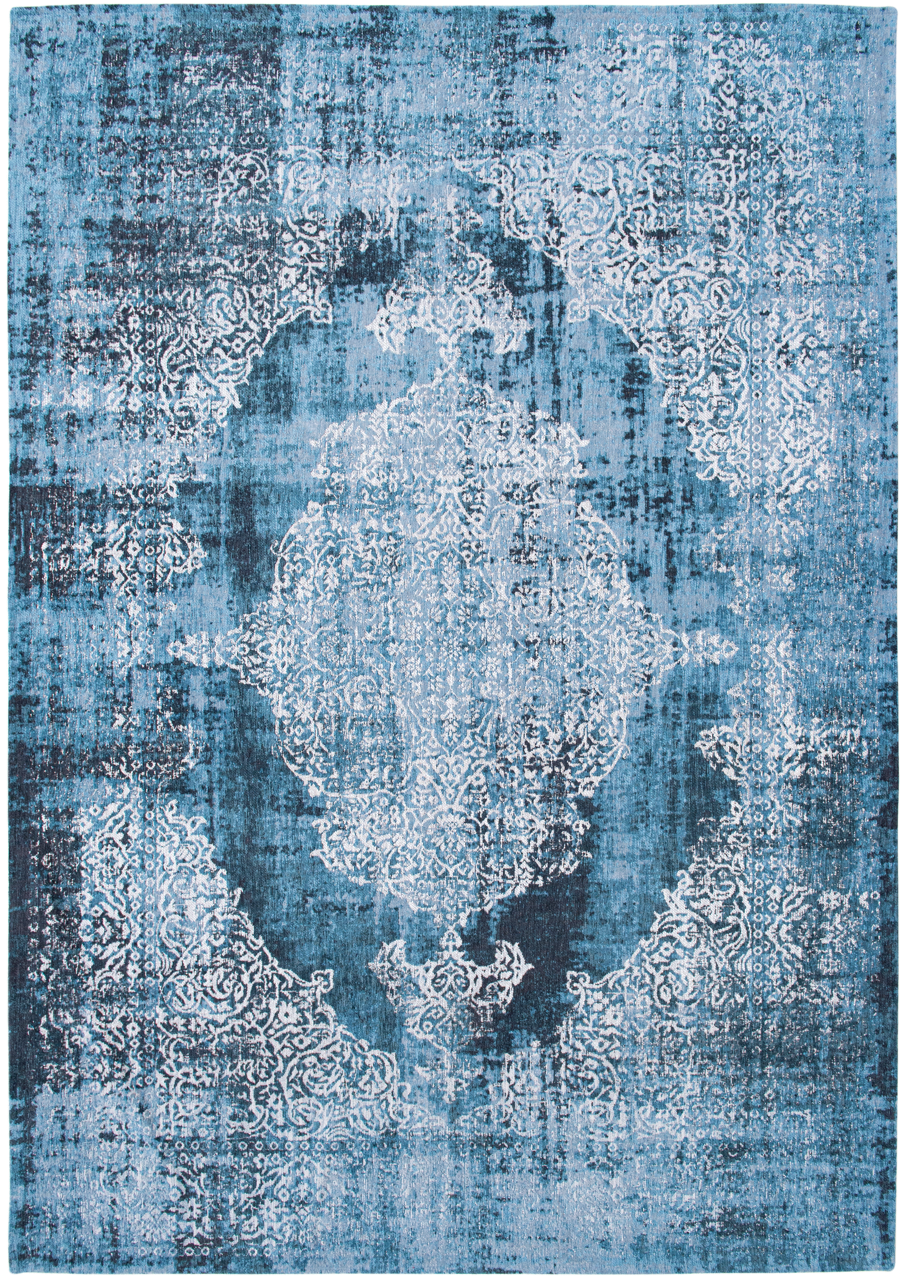 Ecorugs vloerkleed Kirman blauw 80x150 cm