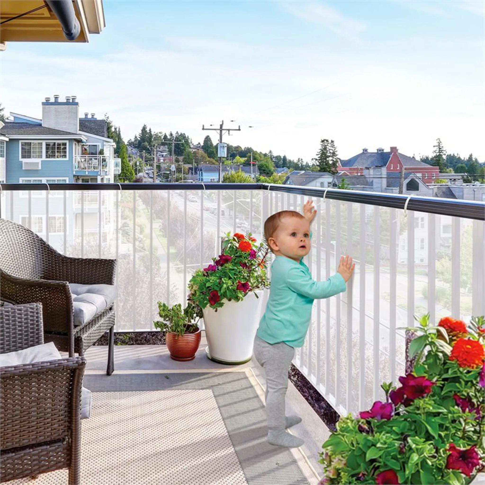 Kidco Protecteur en Maille Pour Escalier et Balcon