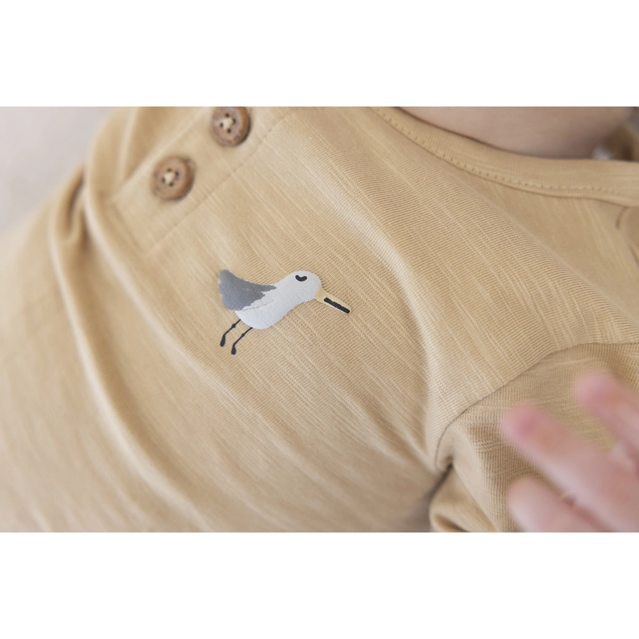 Feetje Langarmshirt Beach Days Sand Melange